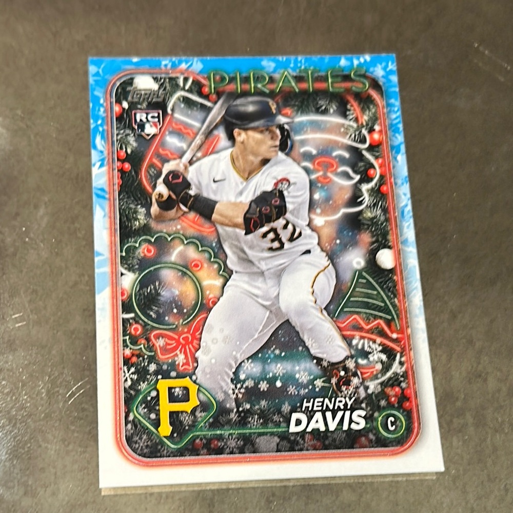 Topps Holiday Edition Baseball Card henry Davis Pirates